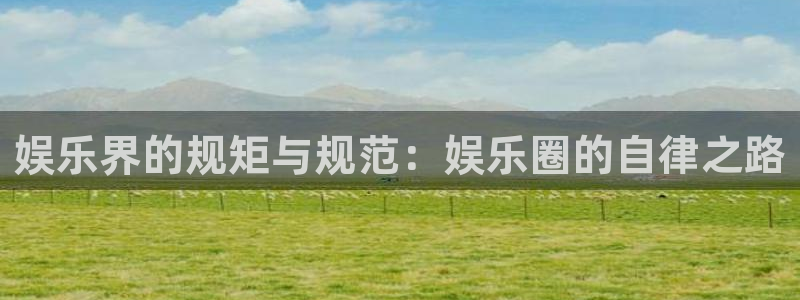 新宝gg一键登录：娱乐界的规矩与规范：娱乐圈的自律之路