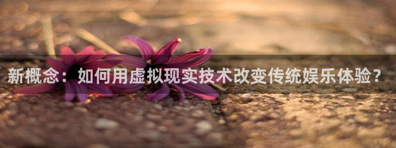 新宝gg官网：新概念：如何用虚拟现实技术改变传统娱乐体验？