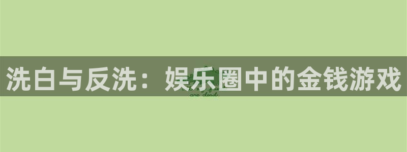 新宝gg一键登录：洗白与反洗：娱乐圈中的金钱游戏